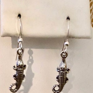 Sterling Silver Alligator Earrings         338