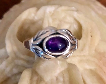 Sterling Silver Amethyst Ring           923