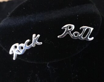 Sterling Silber Rock and Roll Ohrringe 1001