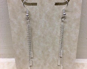 Chain Reaction Sterling Silver Earrings     356