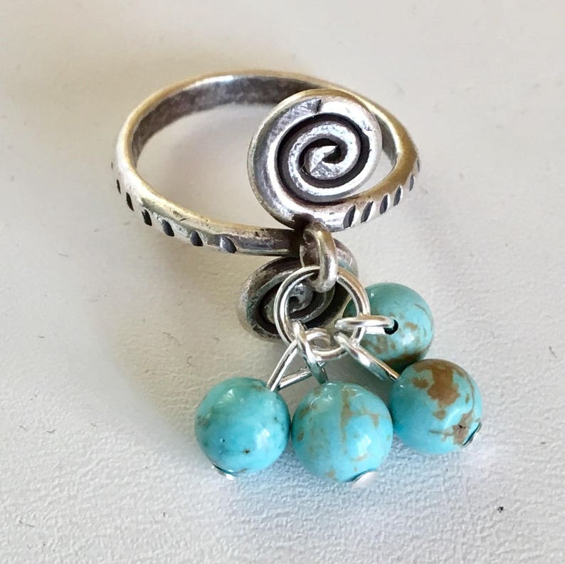 Magnesite Sterling Silver Turquoise Ring