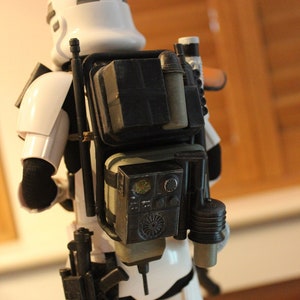 STL Files for 1:6 scale Star Wars Sand Trooper Backpack for Hot Toys Stormtrooper