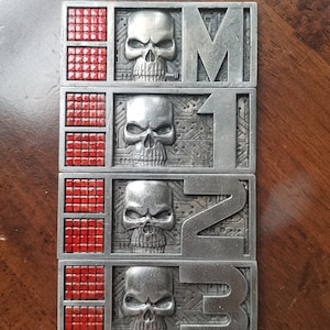 Rogue Trooper inspired Biochips - Individually hand finished to a professional standard and ready to display - Unique art pieces.
