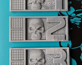 Biopuces inspirées de Rogue Trooper - impressions brutes pour la finition