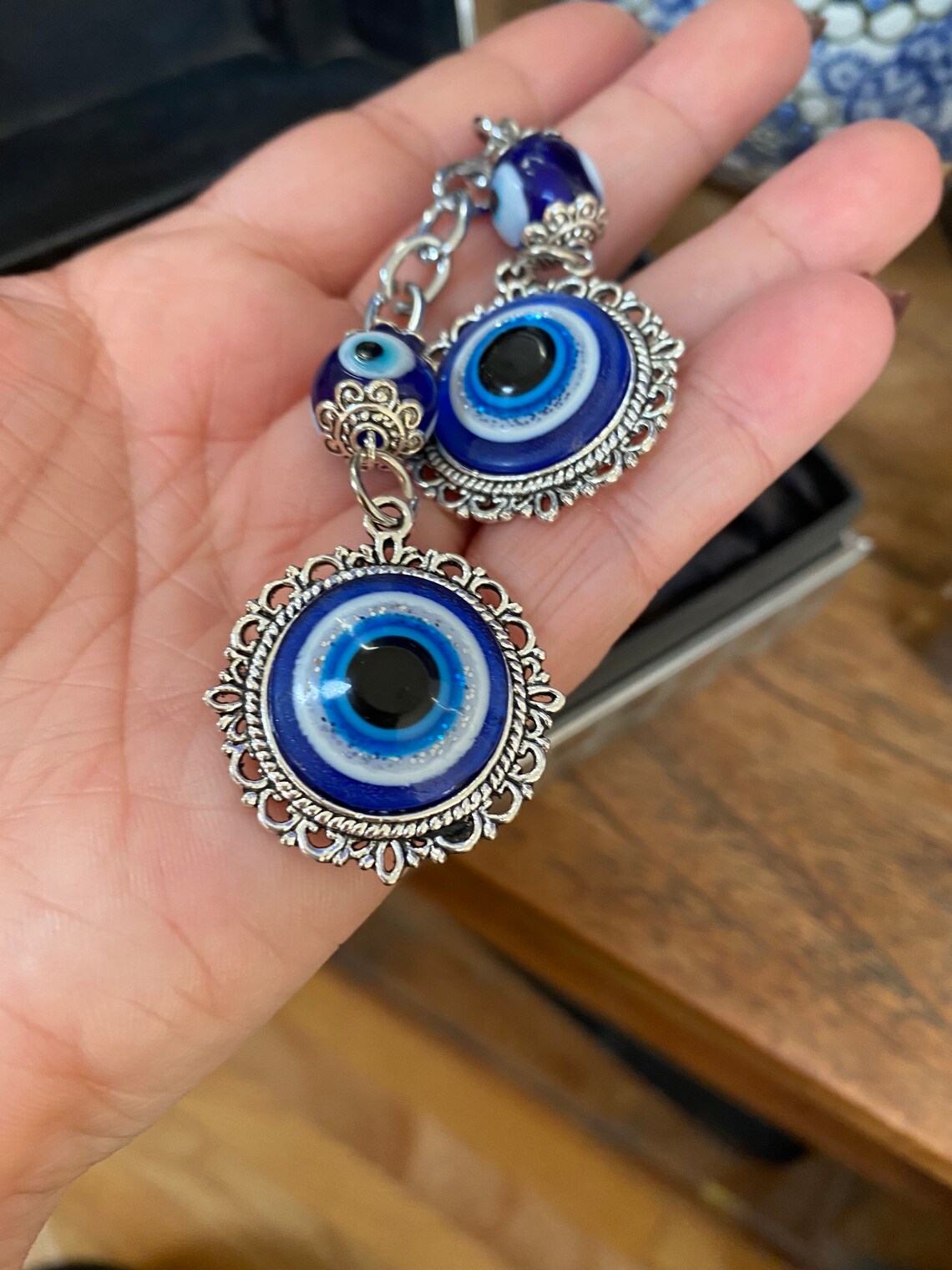 Protection evil eye charm. Charged for protection Etsy