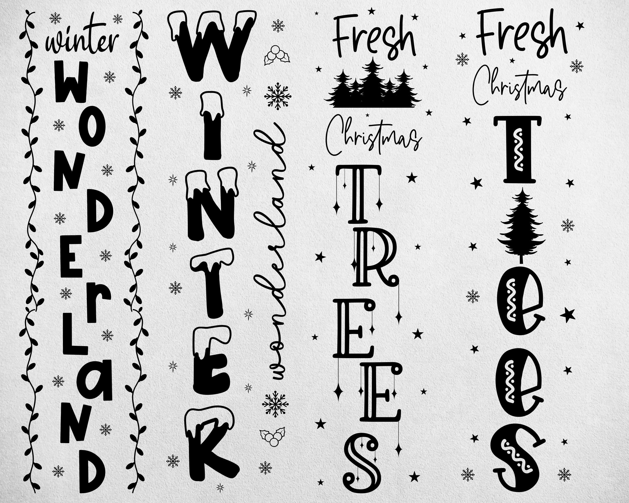 Christmas Porch Sign Svg Bundle Holidays Porch Sign Svg Etsy