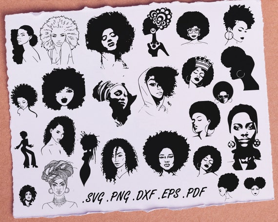 Download 27 Black Woman Svg Bundle Afro Woman Svg African American Etsy