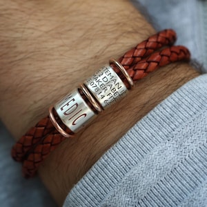 Leather Engraved Medical Alert Bracelet, Medic ID Bracelet, Asthma Bracelet, Allergy Bracelet, Diabetes Bracelet Xmas Christmas Gift