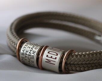 Pulsera médica personalizada, pulsera de alerta de marcapasos, pulsera de identificación médica para afecciones cardíacas, regalo de Navidad para trasplante de riñón.