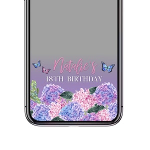 Butterfly Snapchat Filter, Butterfly Birthday Snapchat Lense, Custom Filter