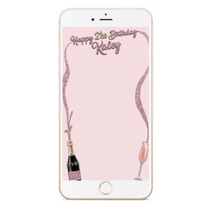 21st Birthday Snapchat Lens, Popping Bottles Filter, Champagne Filter
