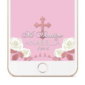 Spanish Baptism Snapchat Filter, Bautizo Snapchat Filter, Bautizo Geofilter