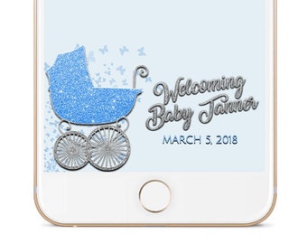 Filtro de Instagram para baby shower, efecto de Instagram de carro de bebé, filtro personalizado Instagram, filtros de historia de Facebook, filtro de historia, IG, Snapchat