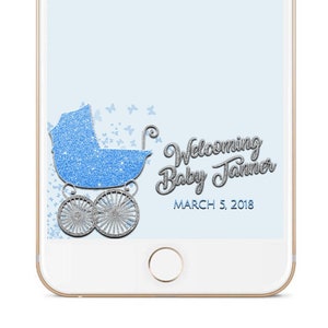 Baby Shower Instagram Filter, Baby Carriage Instagram Effect, Custom Filter Instagram, Facebook Story Filters, Story Filter, IG, Snapchat