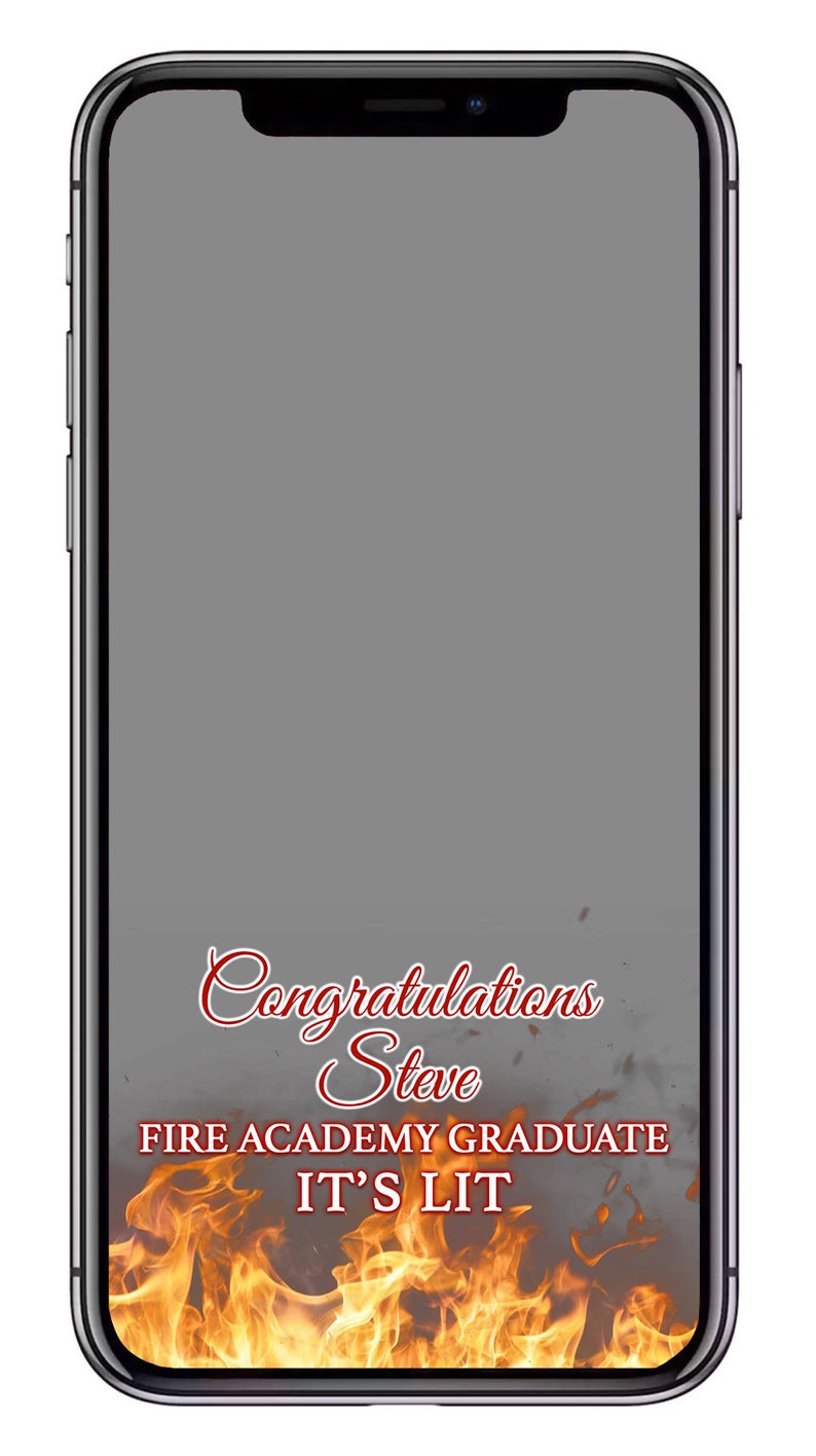 Firefighter Snapchat Filter, Fireman Geofilter, Fire Academy Graduation Filter image 2