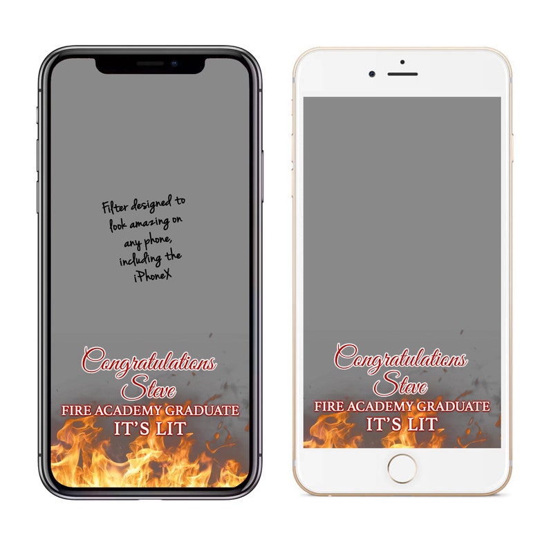 Firefighter Snapchat Filter, Fireman Geofilter, Fire Academy Graduation Filter image 4