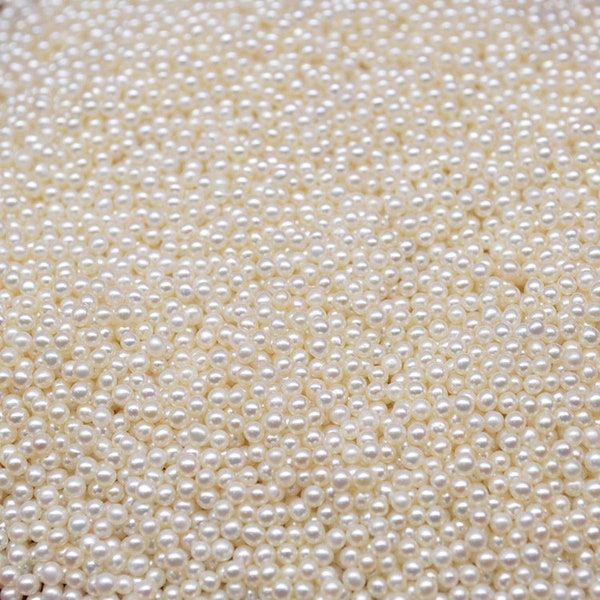 2-3mm Real freshwater pearls, tiny freshwater pearl beads for jewelry DIY, wholesale near round freshwater pearls