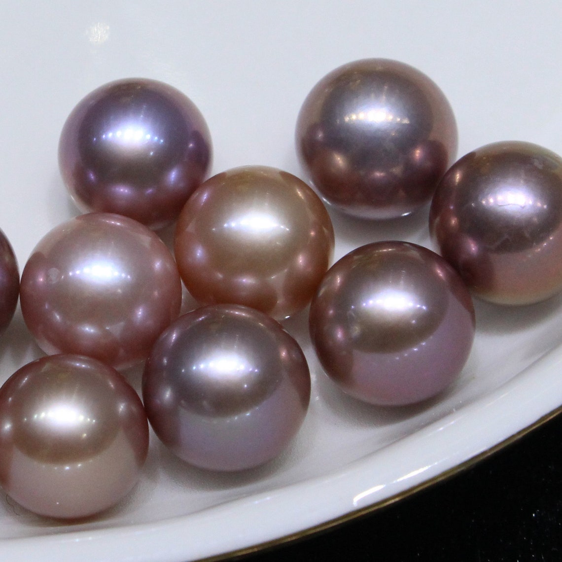 1pc AAA 1011mm real freshwater round pearl pearl for jewelry Etsy