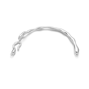 Solid 925 Sterling Silver Bangle Bracelet Bar Findings, Beading DIY for Bangle Bracelet