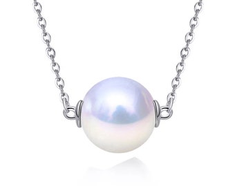 Collier en argent sterling massif avec sertissage pour perle ou pierre précieuse, montures de perles, collier vierge, bijoux à faire soi-même, cadeau à faire soi-même