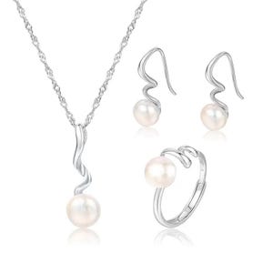 Solid sterling silver pendant setting without pearl, earring mounting, ring blank without pearl, jewelry DIY, gift DIY