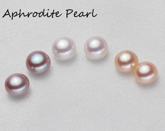 AAAA half drilled 3-12mm potato pearl, button pearl, Jewelry DIY, ring, pedant, bracelet