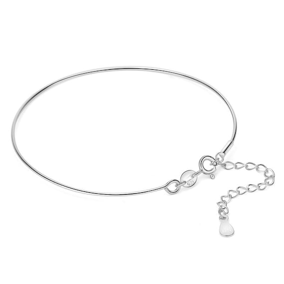 925 Sterling Silver Bracelet Setting with screw ends for through drilles beads, wholesale DIY empty pearl bracelet making findings