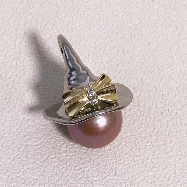 925 Sterling Silver pendant setting for pearl or gems, Pearl pendant mountings, wholesale DIY Pearl Pendant findings