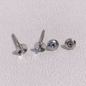 1 Paar S925 Sterling Silber Ohrringe, Wholesale Ohrstecker Befestigung für Perle oder Edelstein, Ohrring Rohling