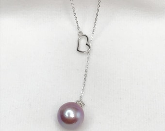 925 sterling silver necklace setting, necklace blank without pearl, necklace mountings, jewelry DIY, gift DIY