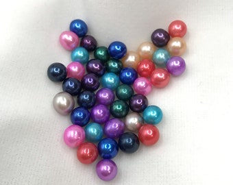 1pc colored freshwater pearl beads for jewelry making, wholesale jewelry findings