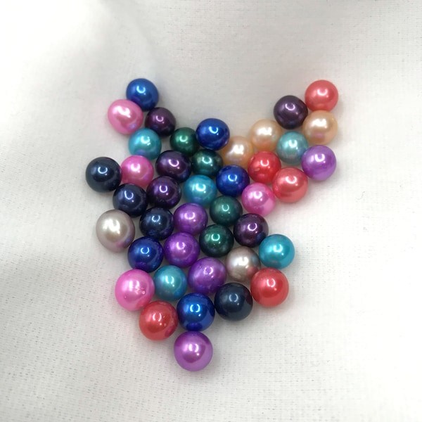 1pc colored freshwater pearl beads for jewelry making, wholesale jewelry findings