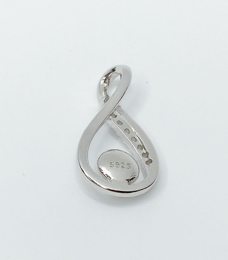 Artemis Sterling Silver Pendant plated in Rhodium main image 1