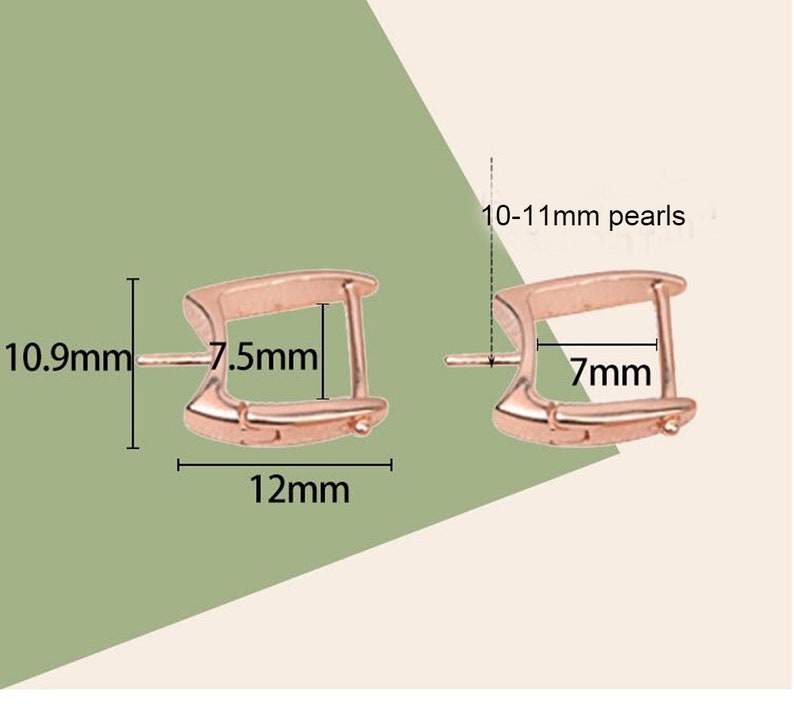jewelry DIY Big version 1 pair solid 925 sterling silver earring setting earring mounting for pearl or gem gift DIY-EP074 earring blank