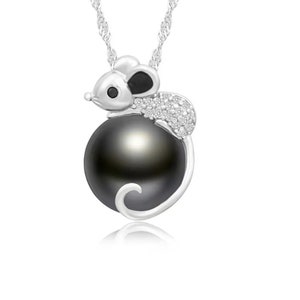 925 solid sterling silver with Rhodium plated pendant setting for 10mm pearl or beads, pendant mountings, pendant blank, jewelry DIY, gift