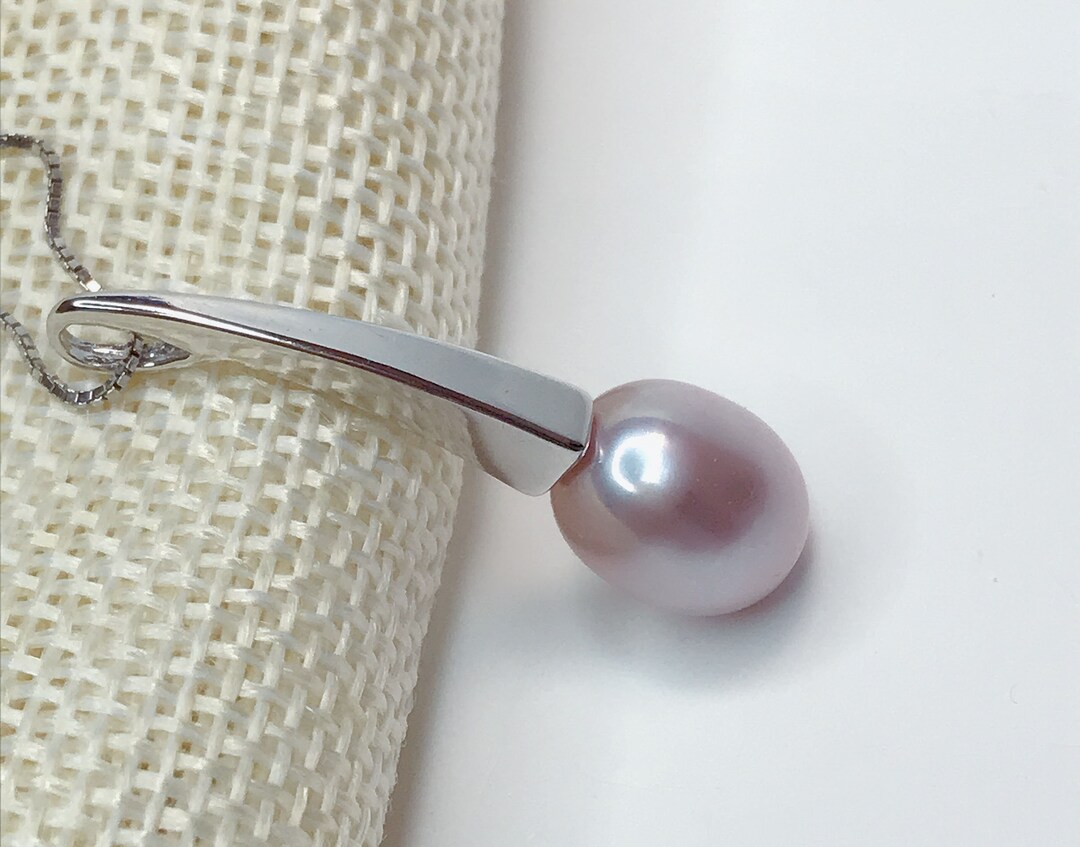 925 Sterling Silver Pendant Setting for Pearl or Gemstone, Pearl