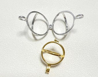 Solid S925 sterling silver pearl cage, pendant cage for pearl or gemstone, pet pendant blank, jewelry DIY, gift DIY