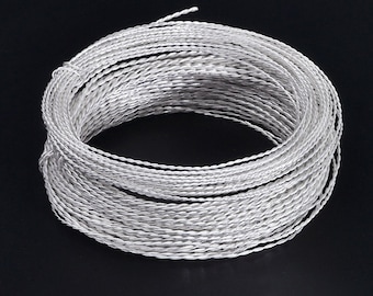 999 silver wire for jewelry making, twisted 999 pure silver cord , wholesale jewelry findings