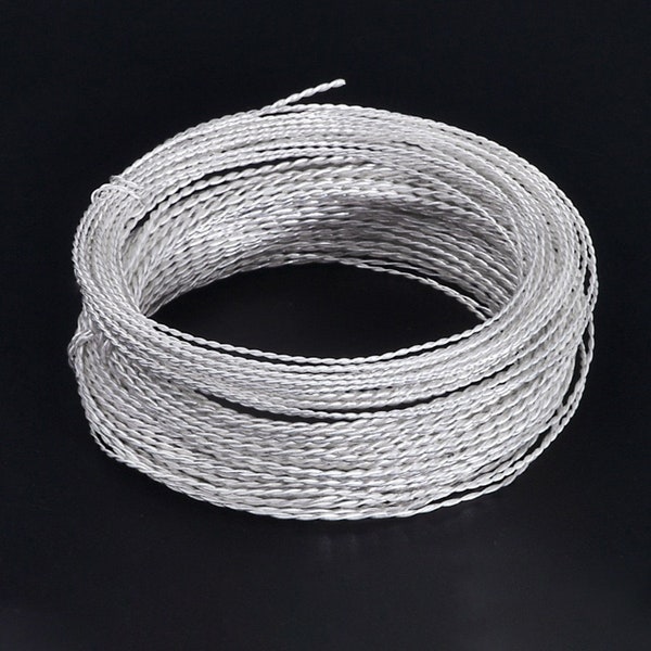 999 silver wire for jewelry making, twisted 999 pure silver cord , wholesale jewelry findings