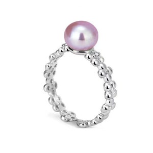 Adjustable solid sterling silver with 14k gold plated ring setting for half drilled pearl or bead, pearl mounts, ring blank, jewelry DIY