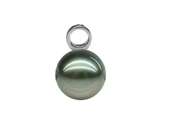 5 piezas de engaste de colgante de plata esterlina S925 para perla o gemas, engastes de colgante de perla, hallazgos de colgante de perla de bricolaje al por mayor