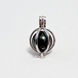 925 Massiv Sterling Silber Anhänger Fassung ohne Kette, Perlen Käfig Anhänger Montage, Anhängerrohling, Schmuck DIY, Geschenk DIY