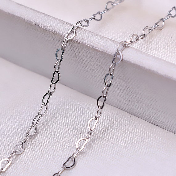 S925 Sterling Silver Chain for Jewelry Making, Sterling Silver