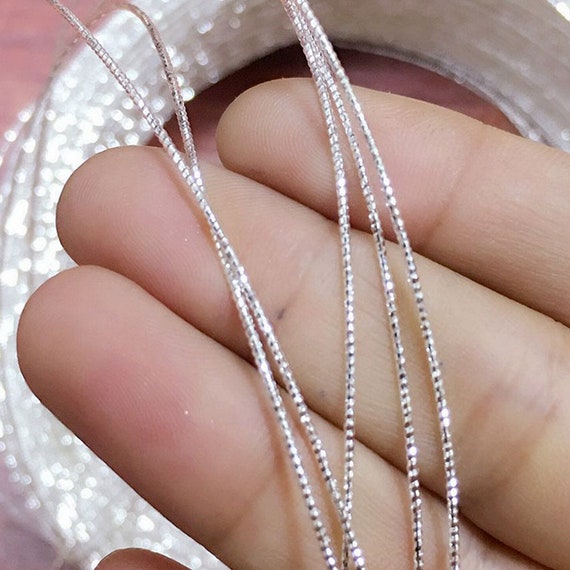 S925 Sterling Silver Wire for Jewelry Making, Lathes-carved Soft