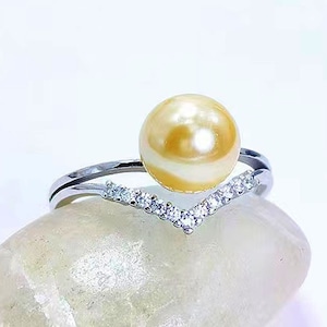 Adjustable 925 sterling silver ring setting for half drilled pearl or bead, pearl mounts,moon ring blank, jewelry DIY, gift DIY