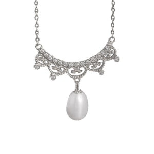 Massive 925 Sterling Silber Anhänger Fassung für Perle oder Edelstein, Vintage Halsketten Rohlinge Schmuck DIY,Geschenk DIY