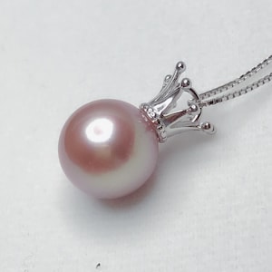 S925 massive Sterling Silber Anhänger Fassung,Krone Anhänger Fassung ohne Kette,Anhänger Rohling ohne Perle,Schmuck & Geschenk DIY