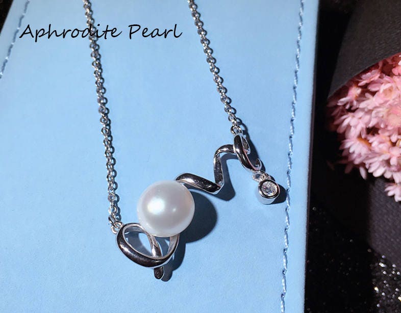 Sterling Silver Heart & Arrow Necklace Setting - DIY Pendant For 6mm Pearls