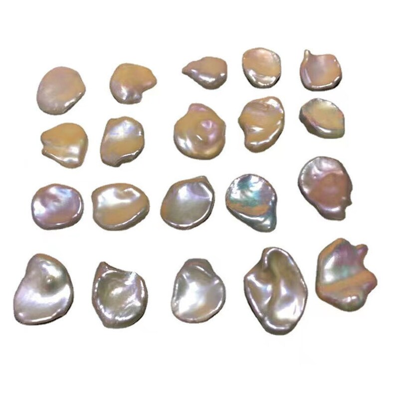 13-15mm cornflake petal Freshwater Pearl beads wholesale jewelry making supplies undrilled White baroque loose pearl Beads