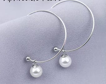 925 silver earring mounting, earring setting for pearl and shell beads,jewelry DIY
